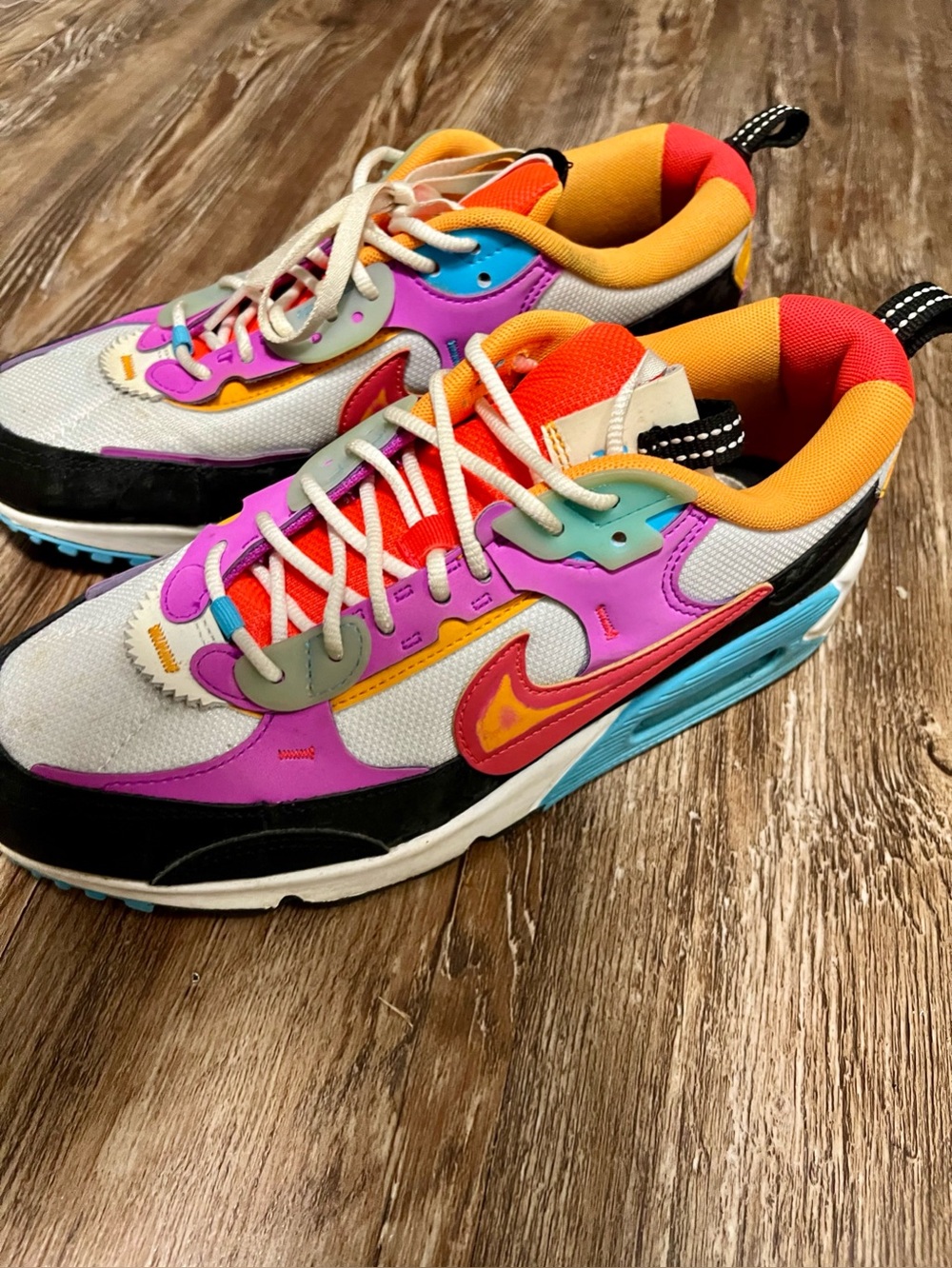 Nike women Multicolor Sneakers - Pink, Orange, Blue, Black, White